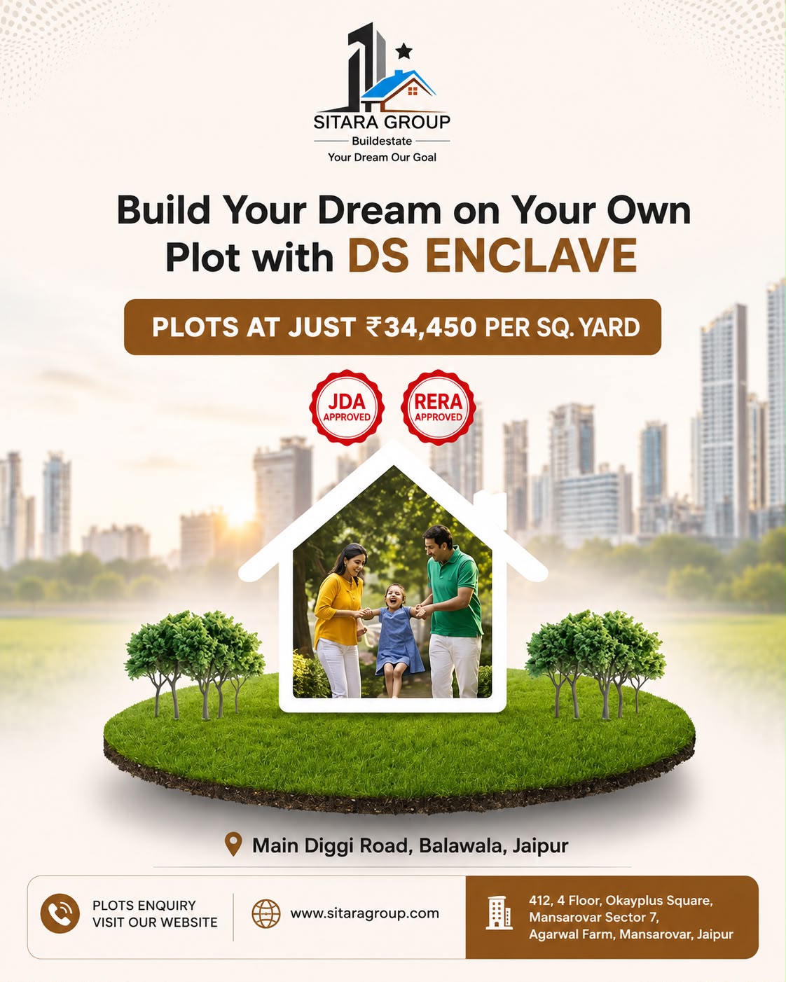 DS Enclave family-focused residential plots